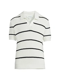 Striped Polo Sweater