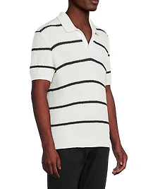 Striped Polo Sweater