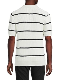 Striped Polo Sweater