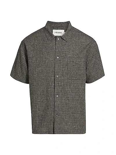 Cotton & Linen Button-Front Shirt