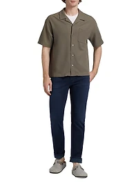Cotton Jacquard Camp Shirt