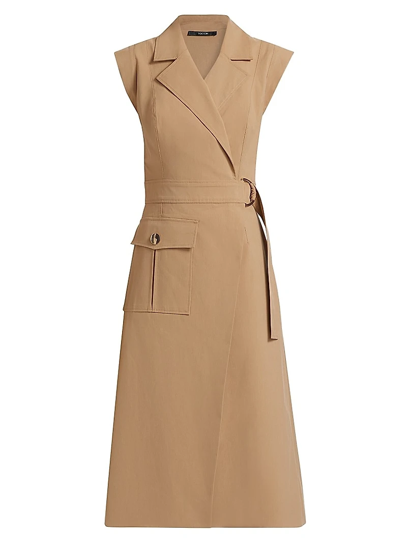 Silvia Stretch-Cotton Wrap Dress