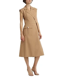 Silvia Stretch-Cotton Wrap Dress