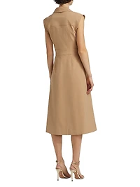 Silvia Stretch-Cotton Wrap Dress