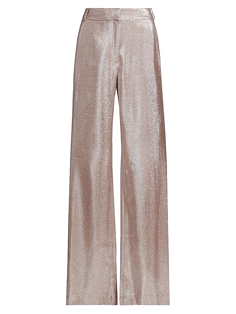 Gaia Metallic Flared Pants