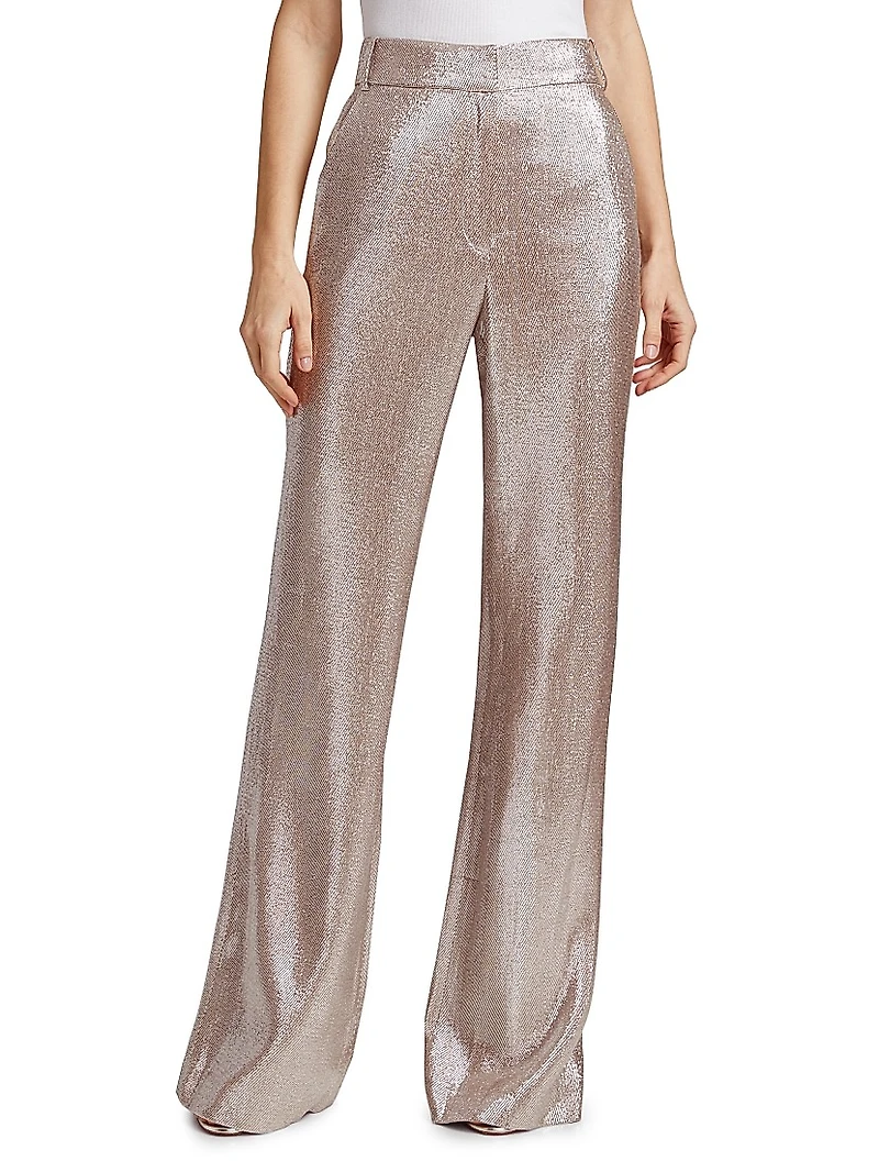 Gaia Metallic Flared Pants