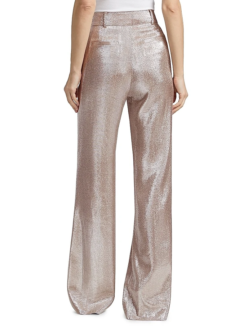 Gaia Metallic Flared Pants