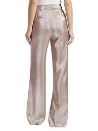 Gaia Metallic Flared Pants