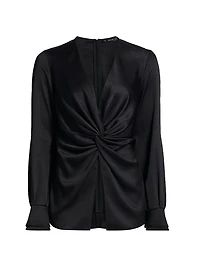 Lauren Twist V-Neck Blouse
