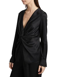 Lauren Twist V-Neck Blouse