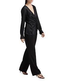 Lauren Twist V-Neck Blouse