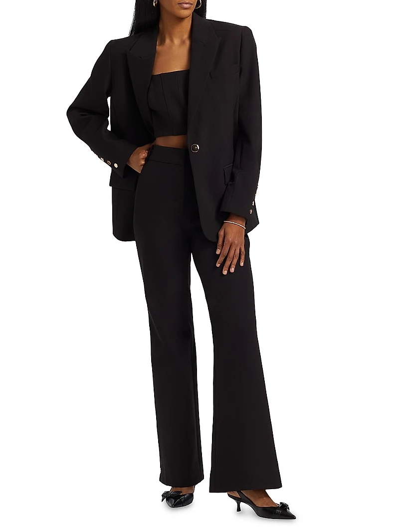 Gracie Button-Detail Pants