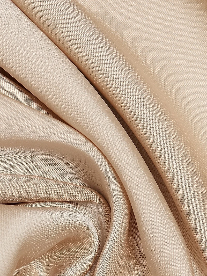 Auggie Satin Elasticized Wide-Leg Pants