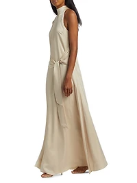 Jocelyn Tie-Front Maxi Dress