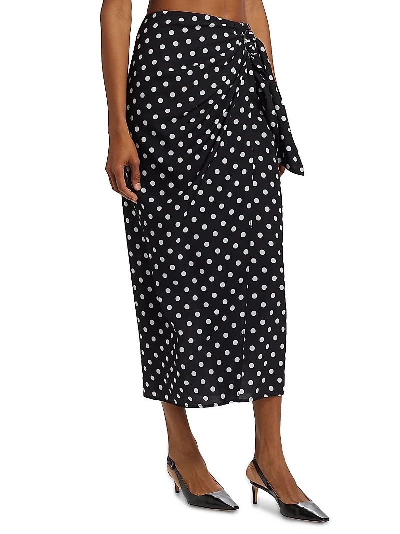 Madison Polka Dot Sarong Skirt