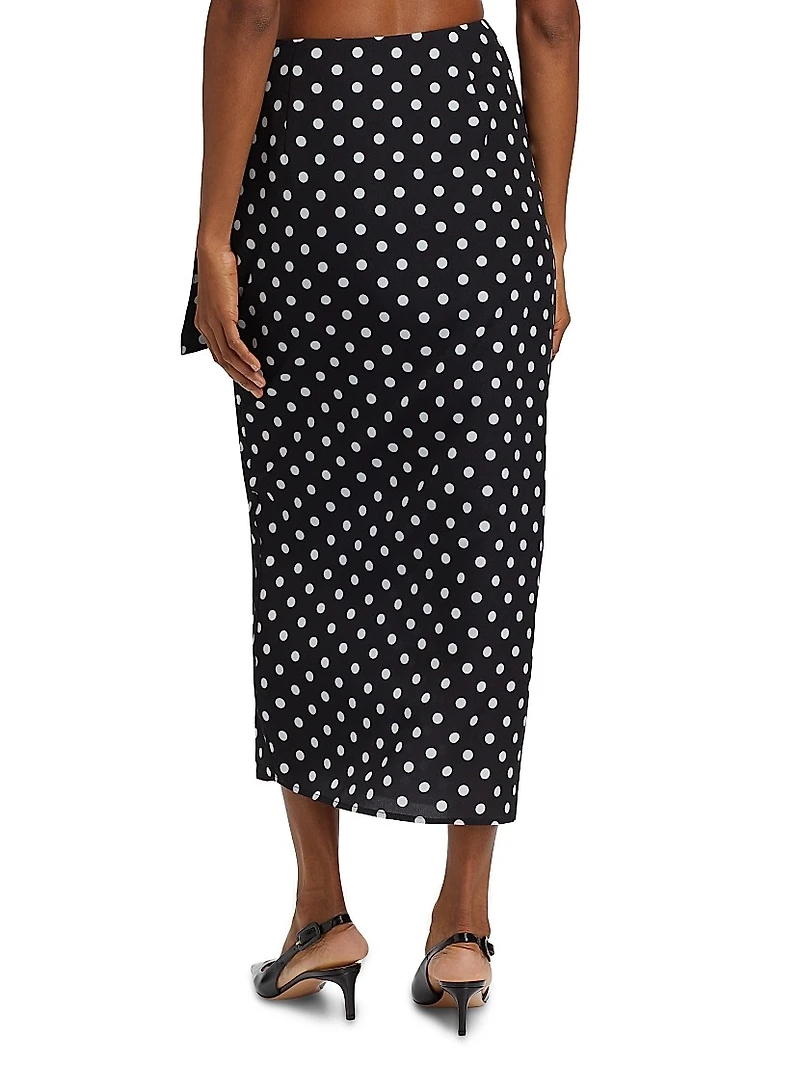 Madison Polka Dot Sarong Skirt