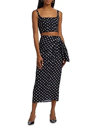 Madison Polka Dot Sarong Skirt