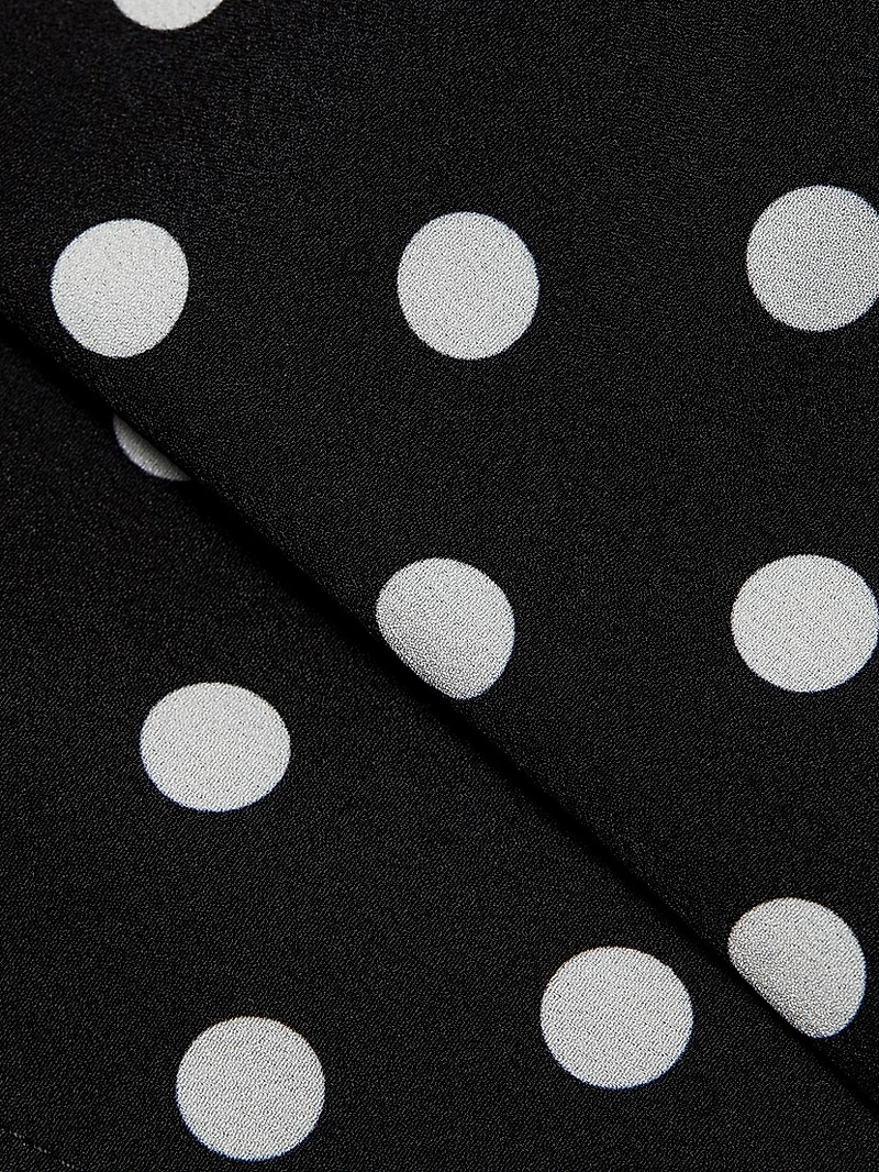 Rhea Polka Dot Cropped Corset Tank