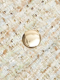 Georgia Tweed Button-Front Top