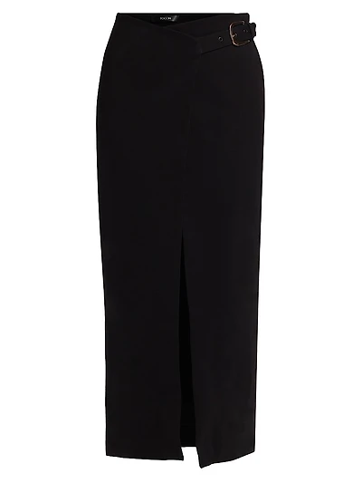 Casey Belted Wrap Skirt