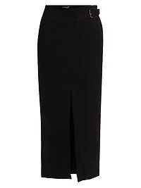 Casey Belted Wrap Skirt