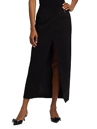 Casey Belted Wrap Skirt