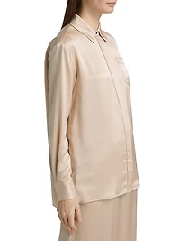 Riley Satin Boyfriend Shirt