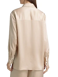 Riley Satin Boyfriend Shirt