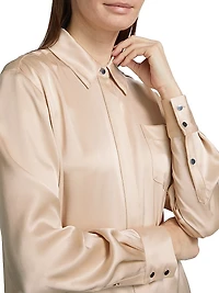Riley Satin Boyfriend Shirt