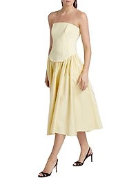 Melody Corset Strapless Midi-Dress