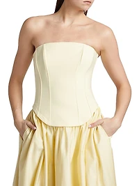 Melody Corset Strapless Midi-Dress