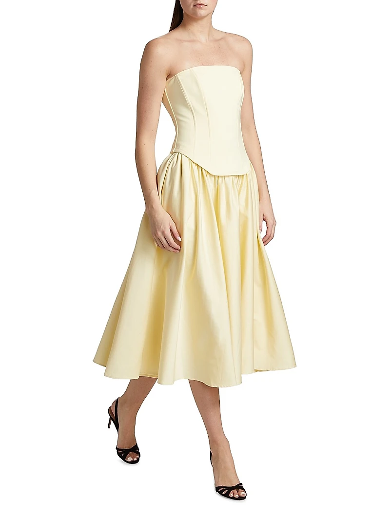 Melody Corset Strapless Midi-Dress
