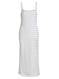 Clementine Crochet Beaded Midi-Dress