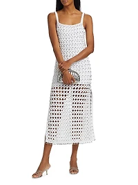 Clementine Crochet Beaded Midi-Dress