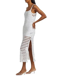 Clementine Crochet Beaded Midi-Dress