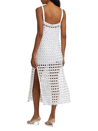 Clementine Crochet Beaded Midi-Dress