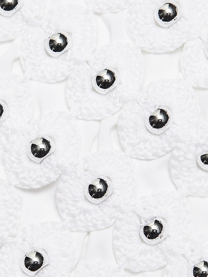 Clementine Crochet Beaded Midi-Dress