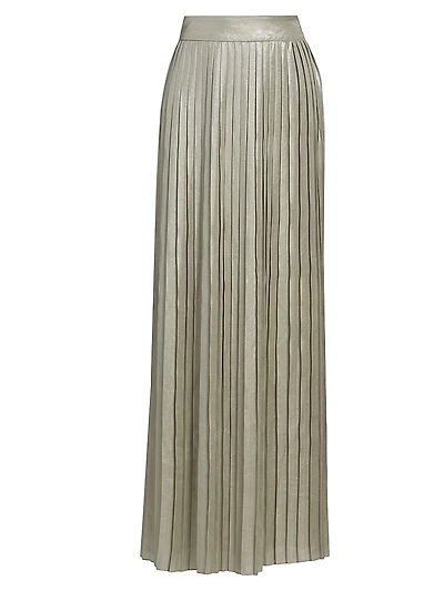 Dillon Pleated Maxi-Skirt