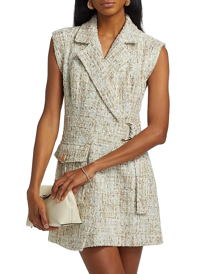 Everly Safari Wrap Minidress