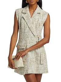 Everly Safari Wrap Minidress