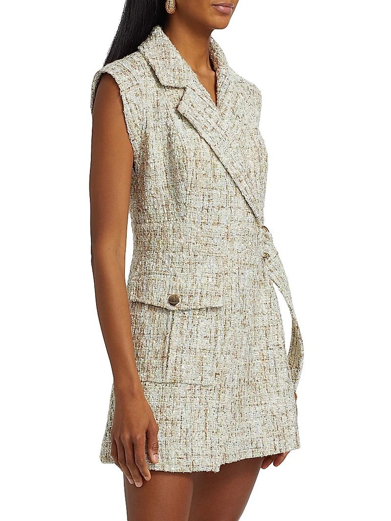 Everly Safari Wrap Minidress