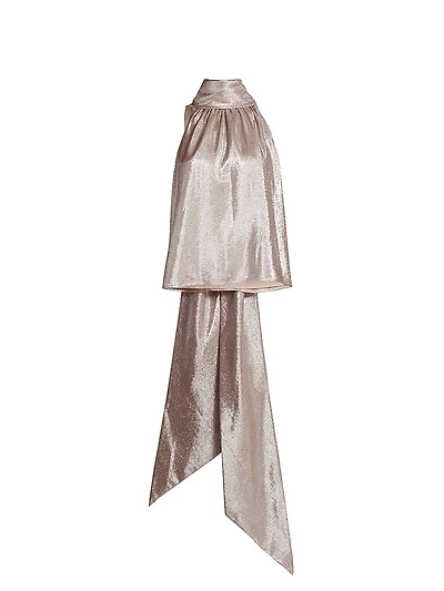 Hattie Tieneck Sleeveless Metallic Top