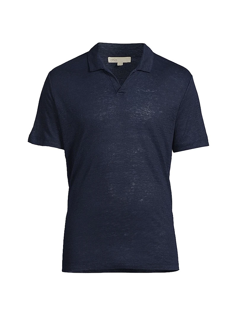 Shaun Linen Polo Shirt