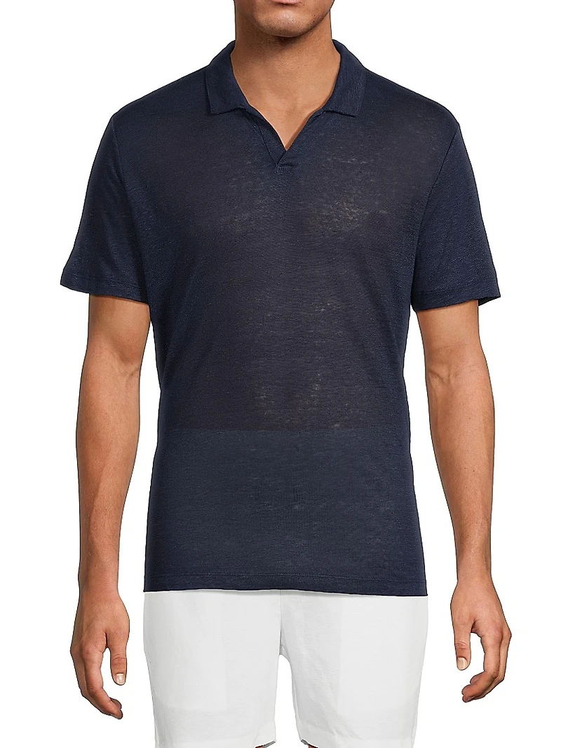 Shaun Linen Polo Shirt