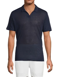 Shaun Linen Polo Shirt