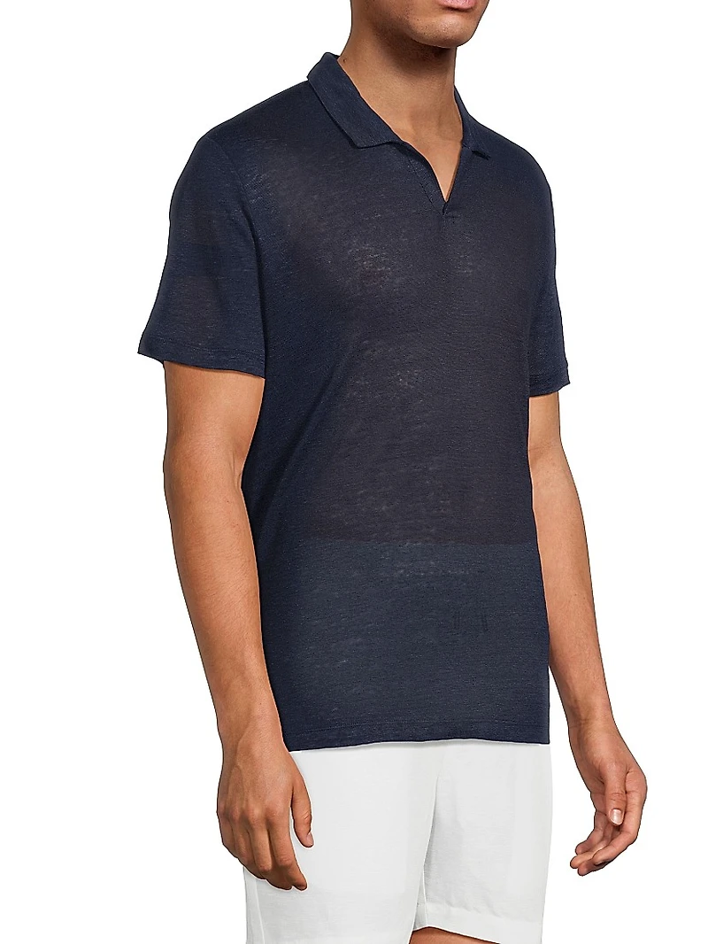 Shaun Linen Polo Shirt