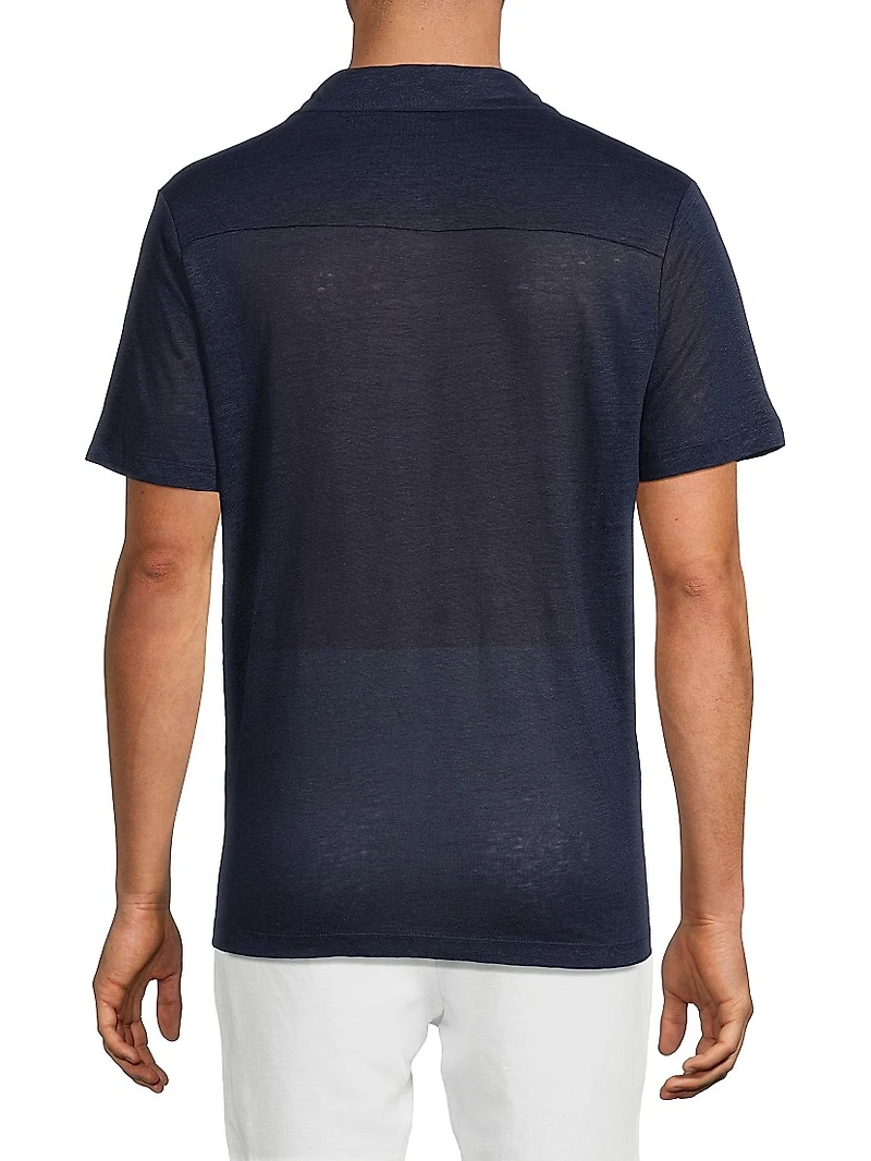 Shaun Linen Polo Shirt