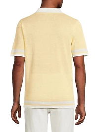 Linen Knit Camp Shirt