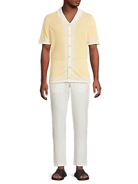 Linen Knit Camp Shirt