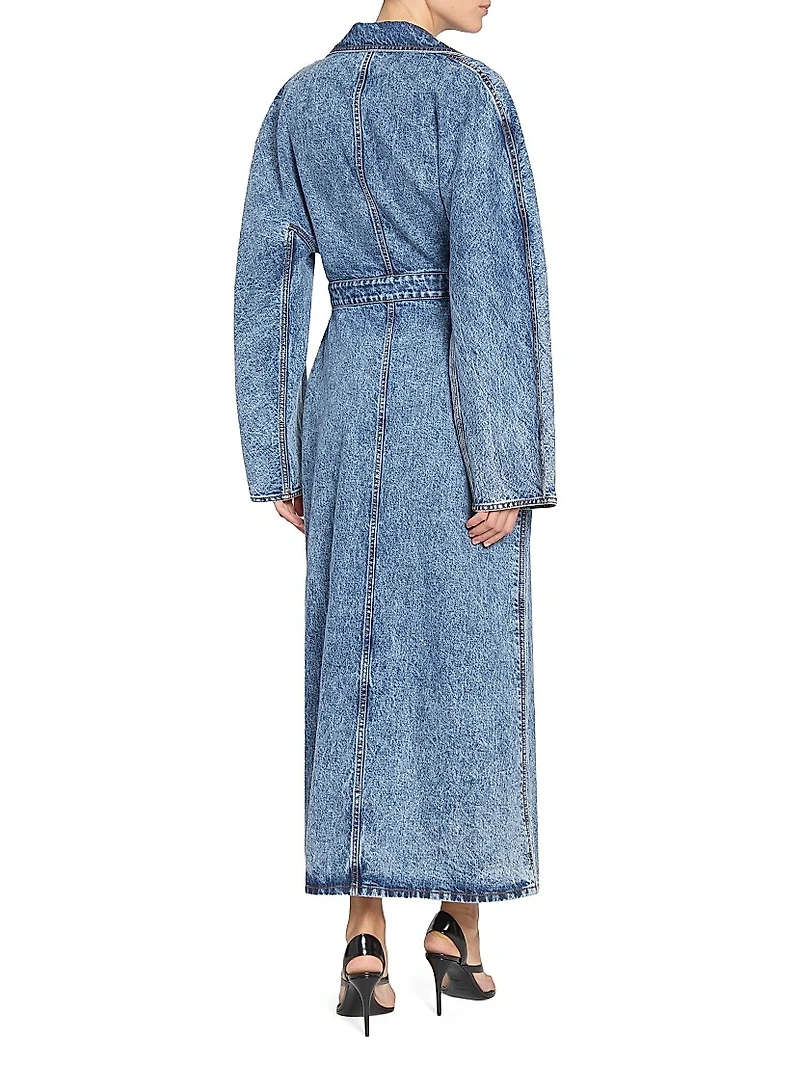 Spiral Maxi Trench Coat